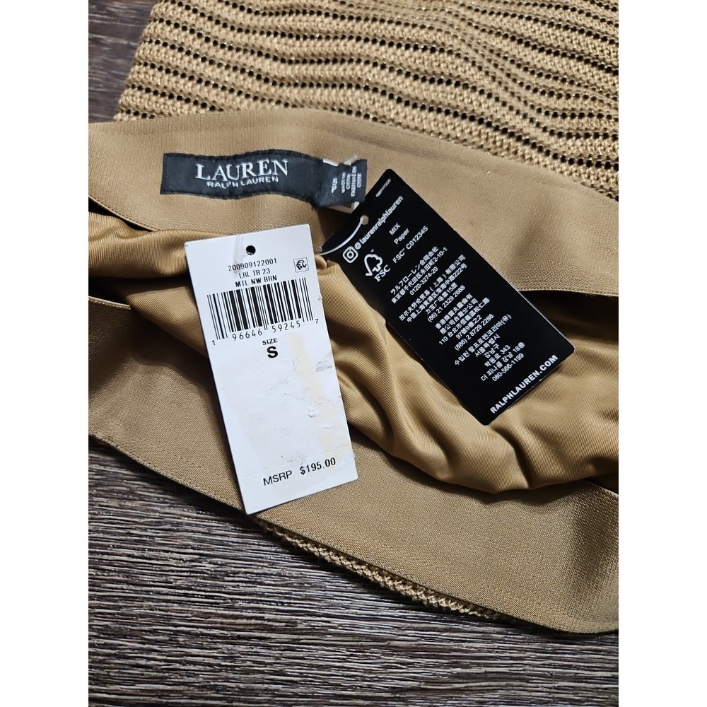 Lauren Ralph Lauren Women's Metallic Cotton-Blend Knit Pencil Skirt  Small - Picture 8 of 8